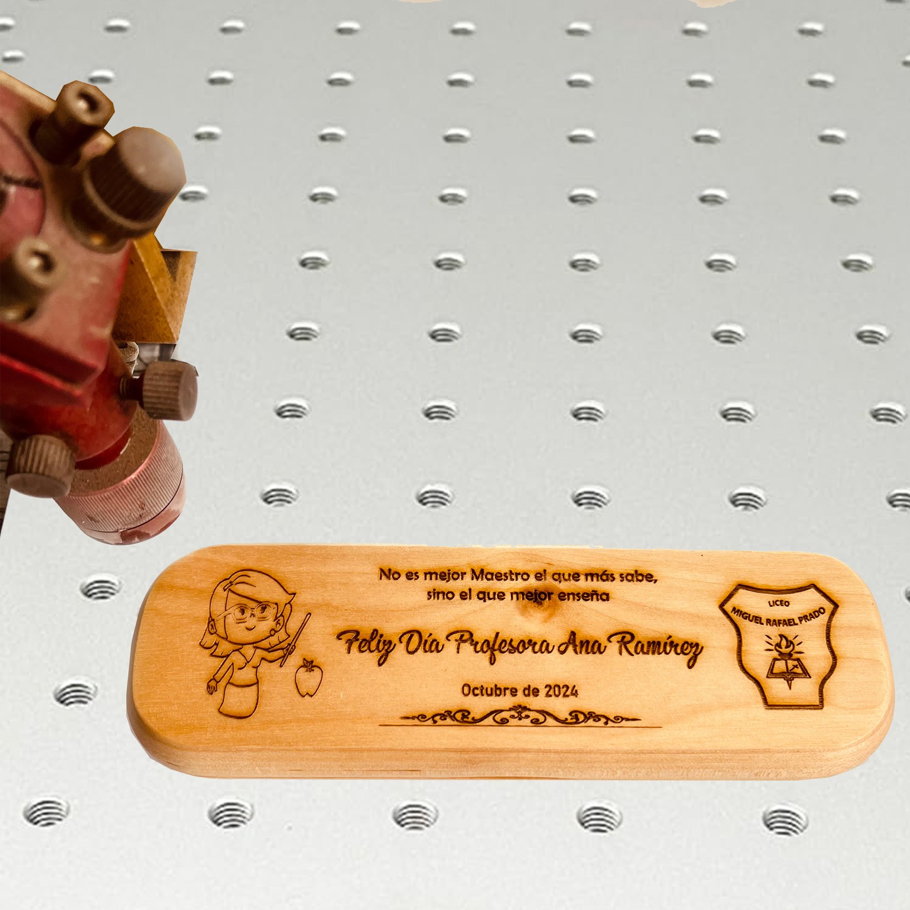 Bolígrafo con Grabado Madera