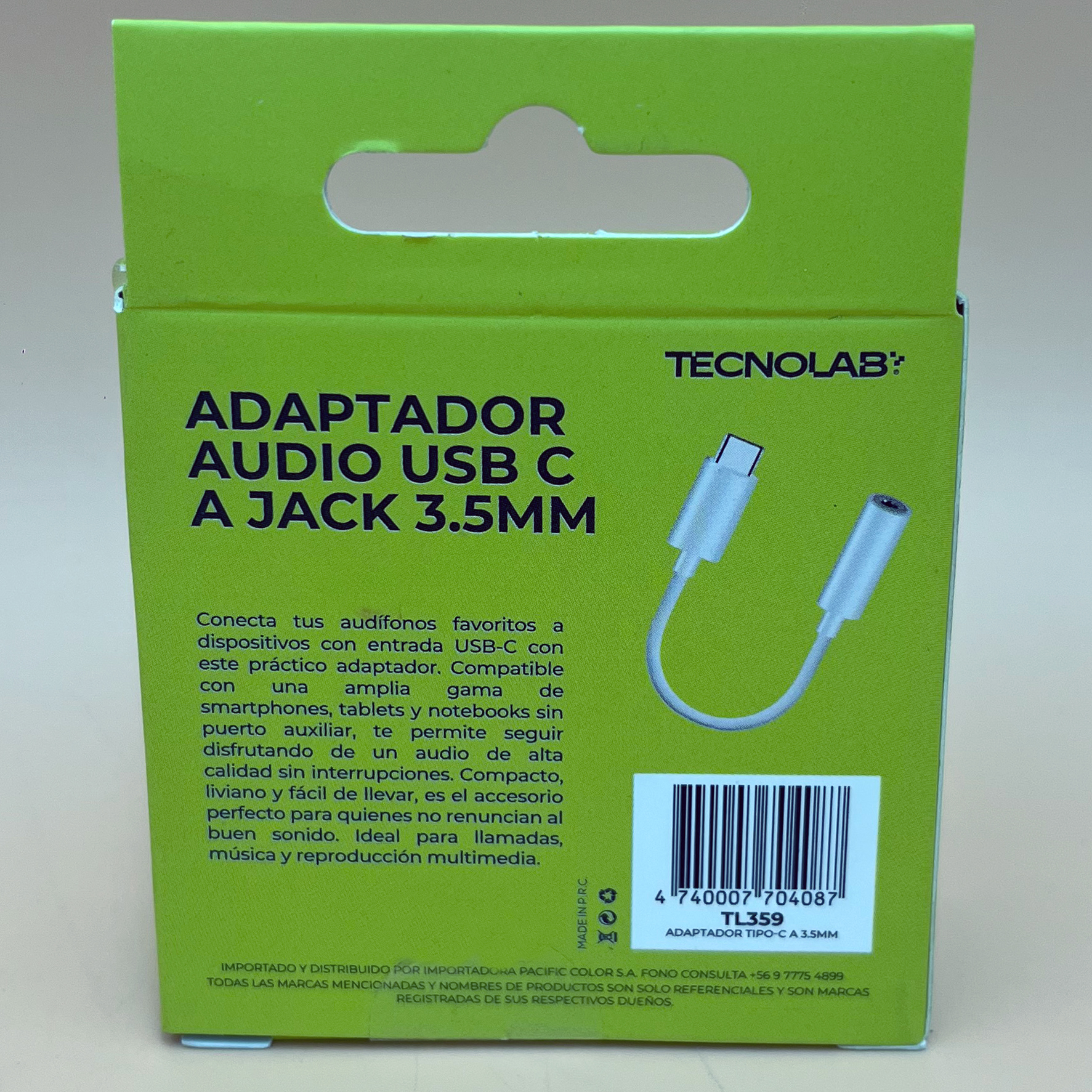 OTG Tipo C a Jack