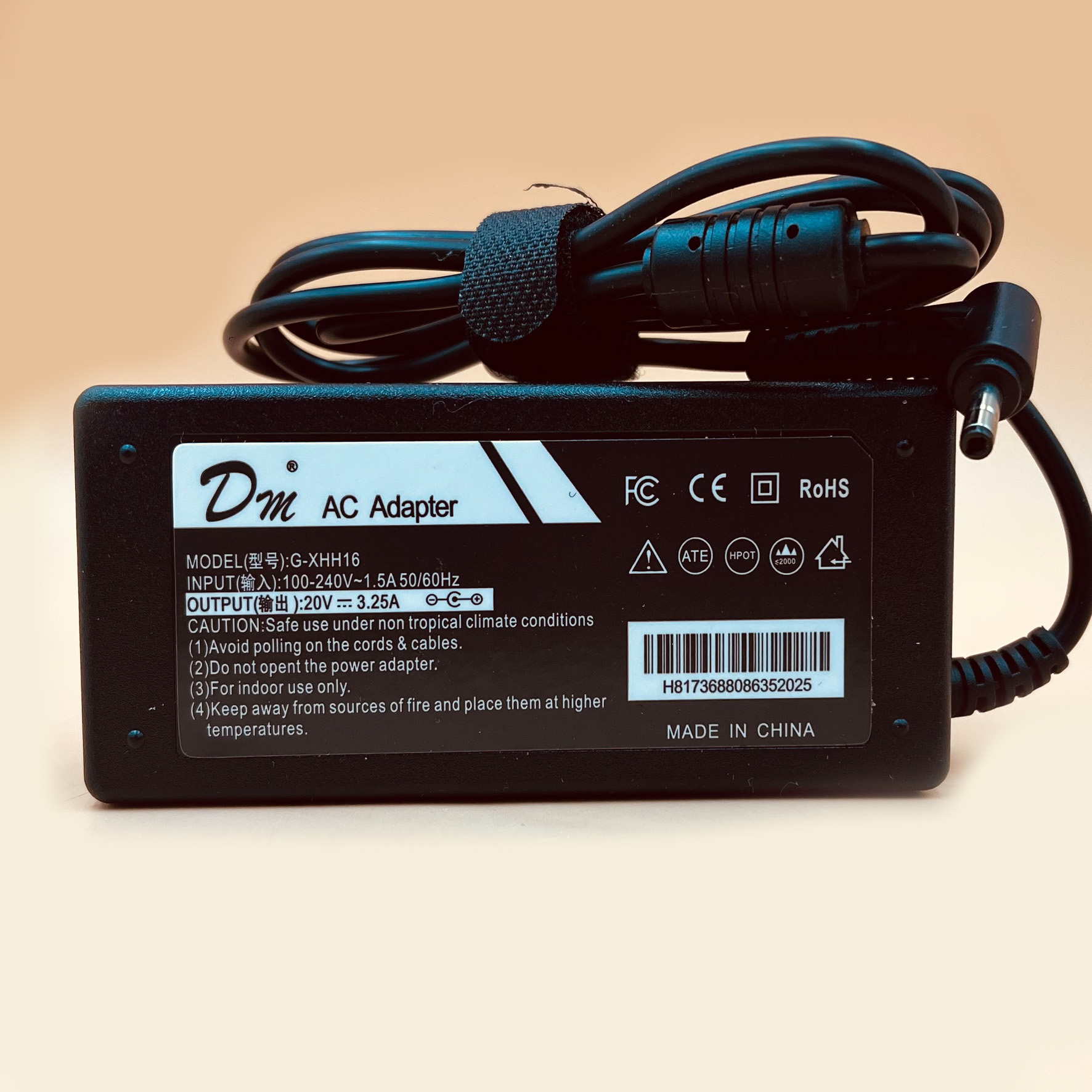 Cargador NTB 20V – 3,25A  Lenovo