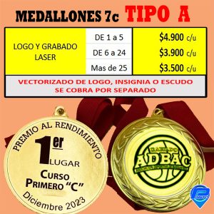 Medallones 70mm