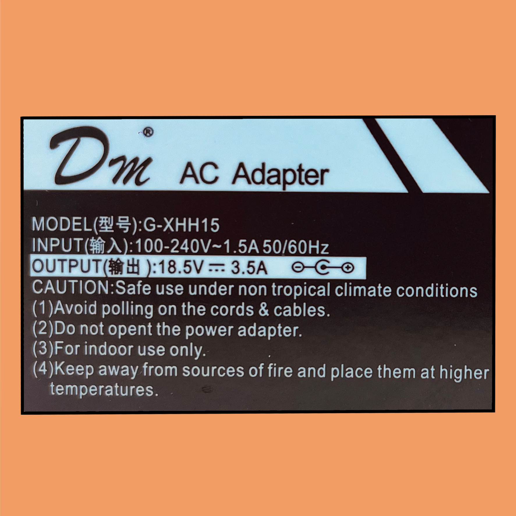 Cargador NTB 18.5V – 3.5A Pin Central