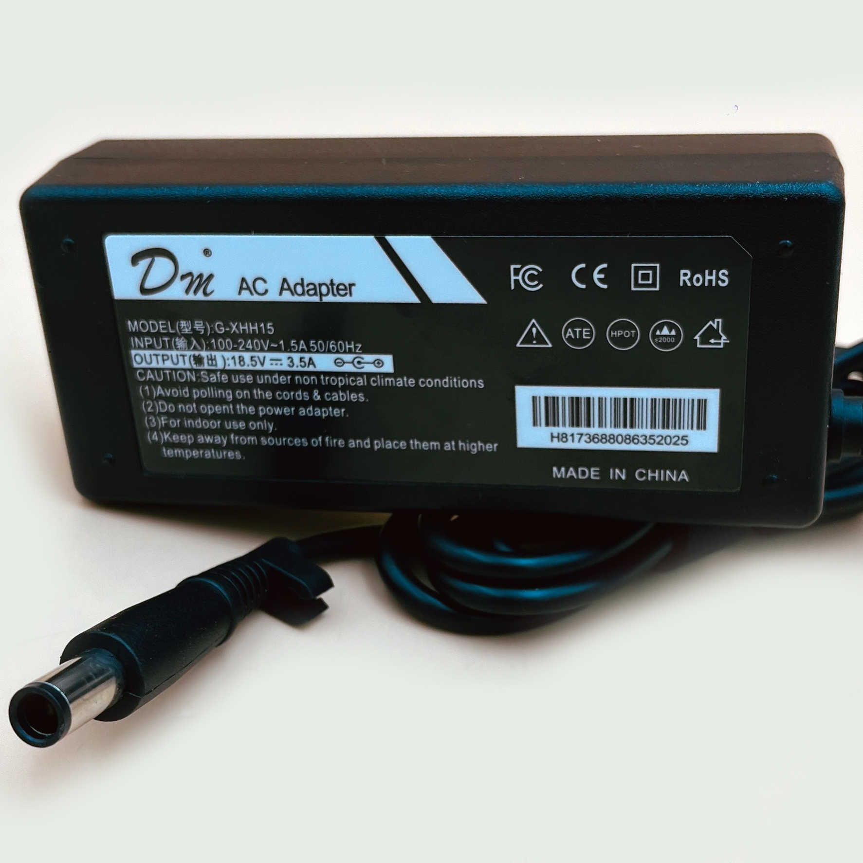 Cargador NTB 18.5V – 3.5A Pin Central