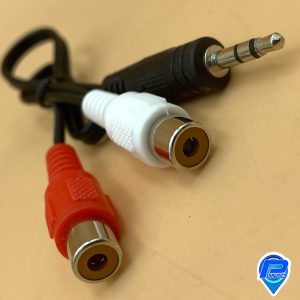 Adaptador Jack-Macho a 2RCA-Hembra