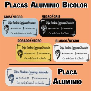 Grabados de Placas Aluminio Bicolor