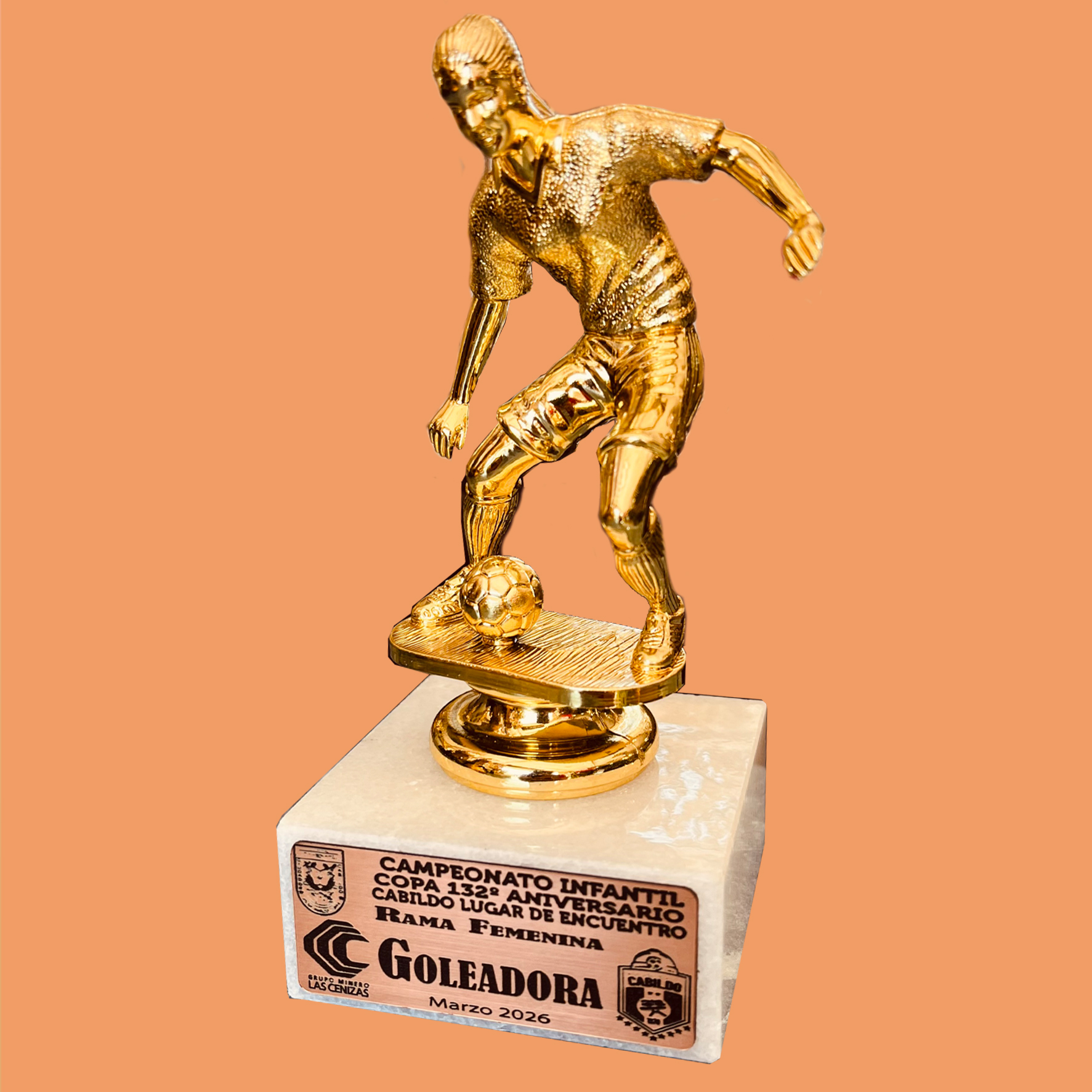 Trofeo PVC Base Mármol