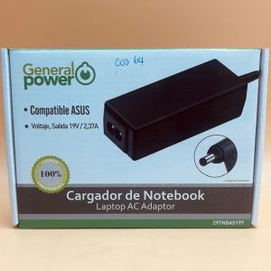 Cargador NTB ASUS 19.5V – 2.37A  1.35mm