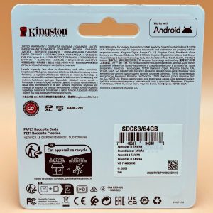 Micro SD 64GB Kingston