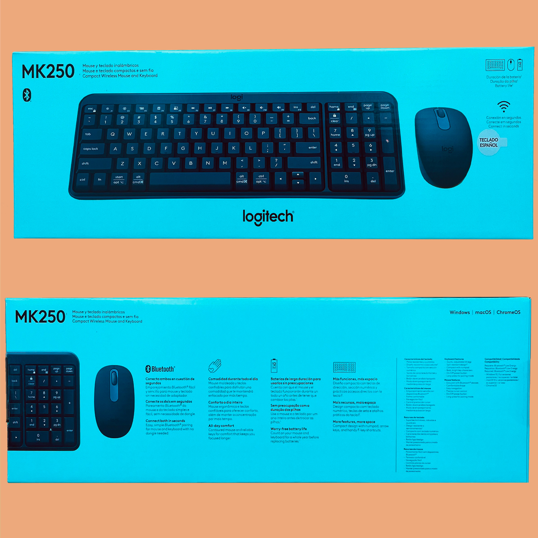 Kit Inalámbrico Teclado+Mouse Logitech