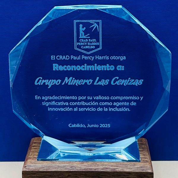 Galvano Cristal Octogonal