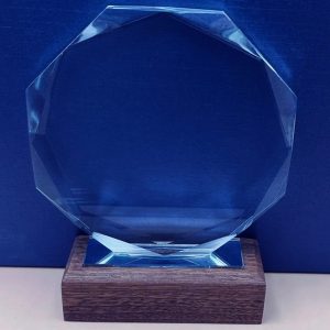 Galvano Cristal Octogonal 21cm