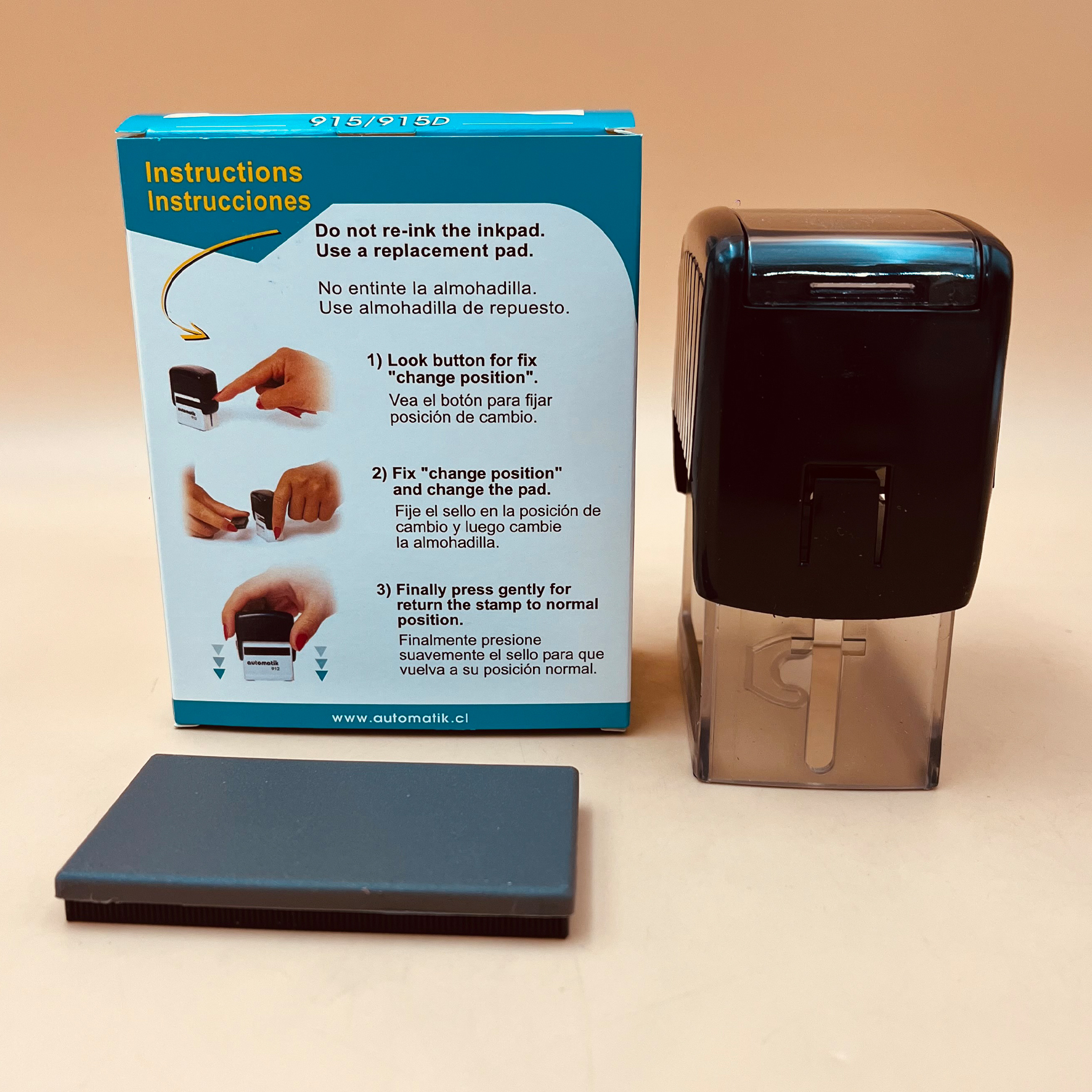Timbre automático 38x76mm (915)