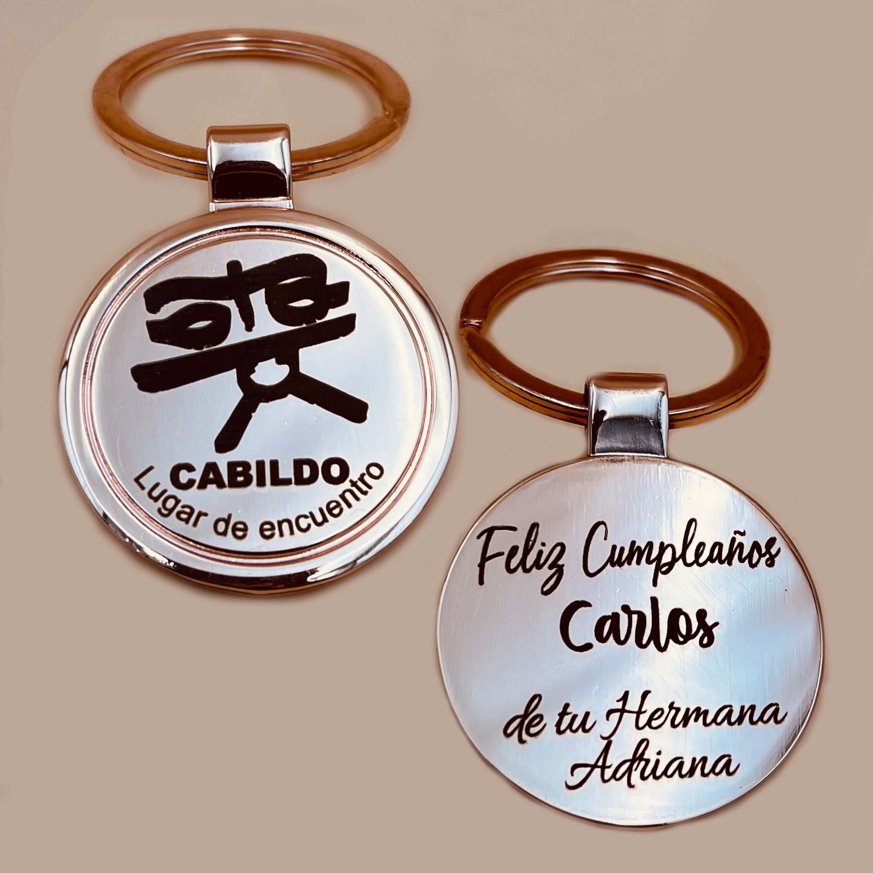 Llavero Cobre Circular K66 - Imagen 4
