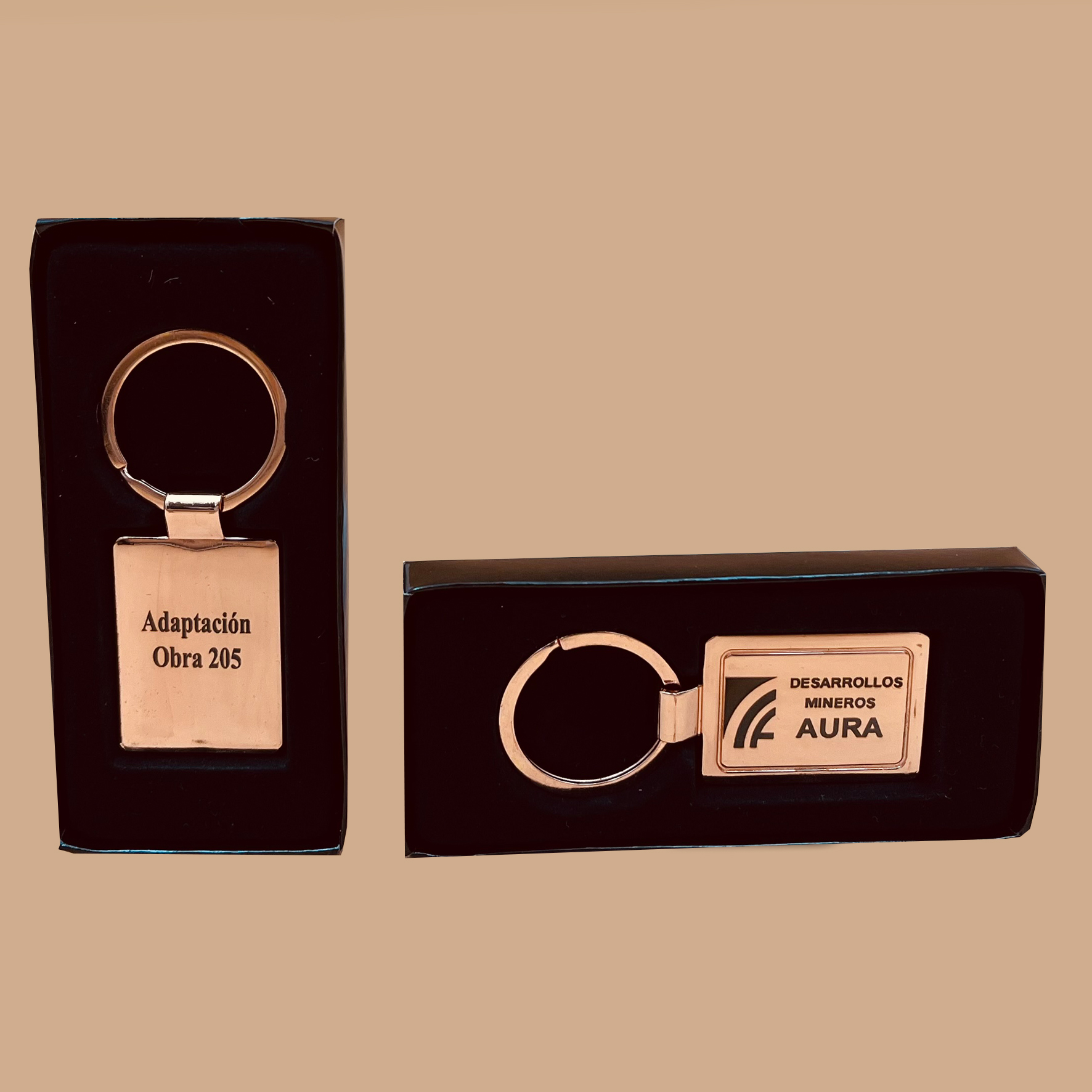 Llavero Cobre Rectangular K70