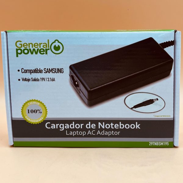Cargador NTB 19V - 3.16A Pin Central