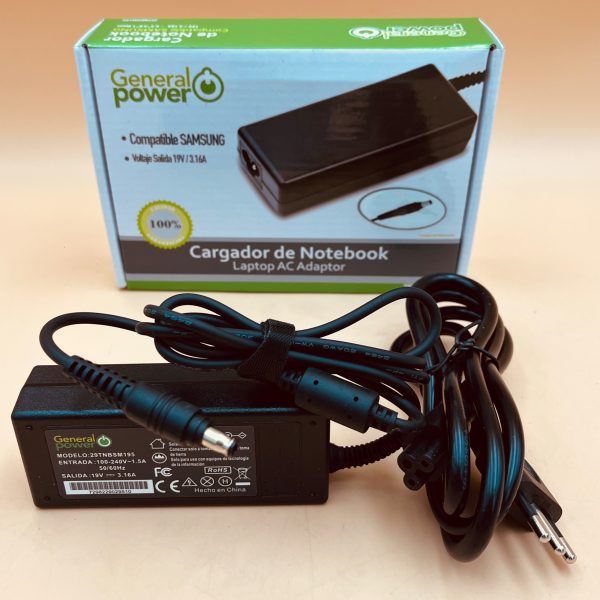 Cargador NTB 19V - 3.16A Pin Central - Imagen 2