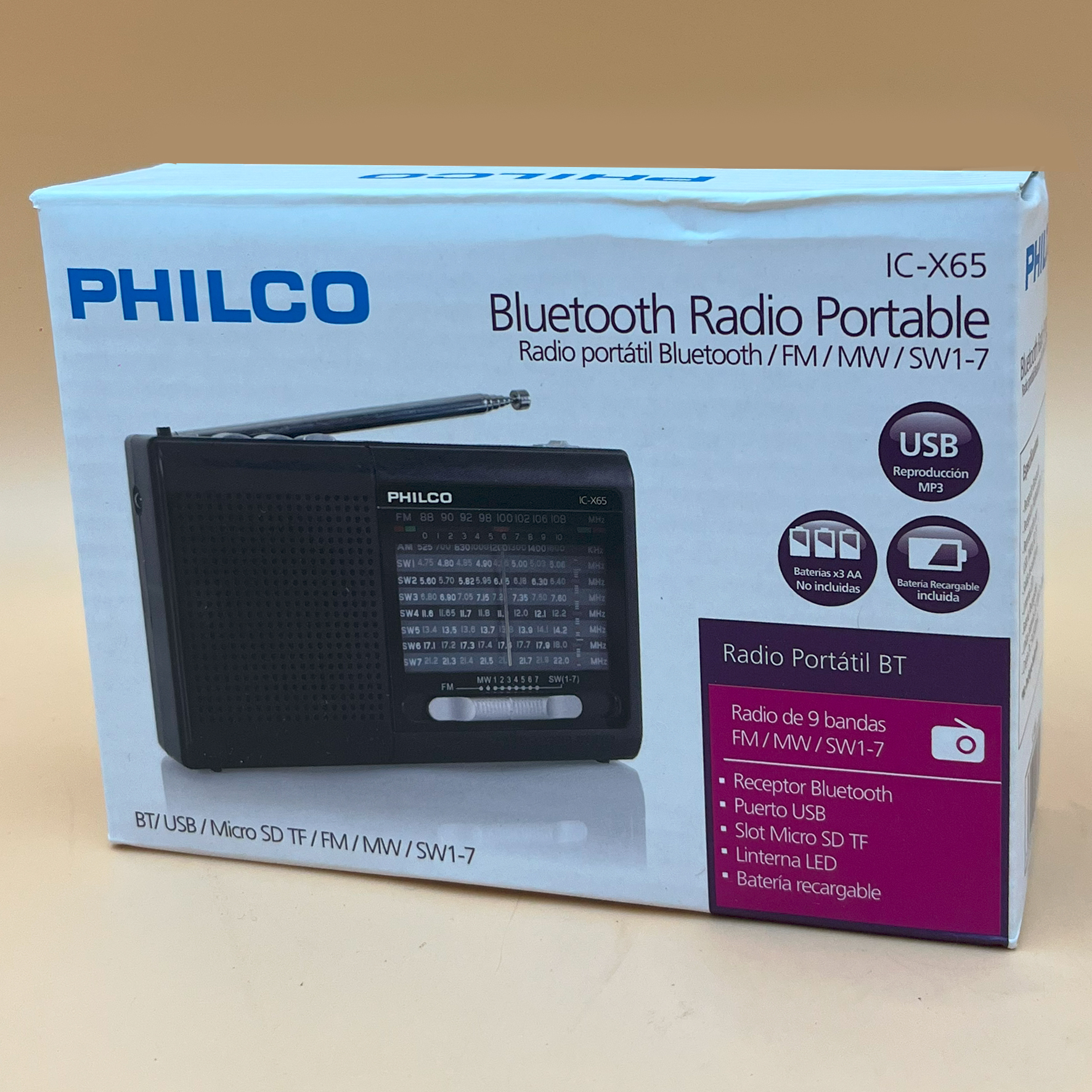 Radio FM/AM Recargable