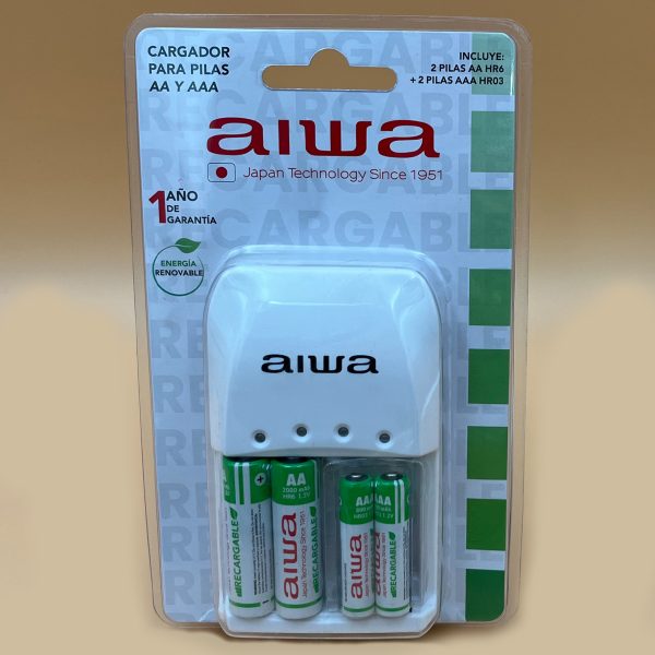 Cargador de 4 Pilas c/pilas DC