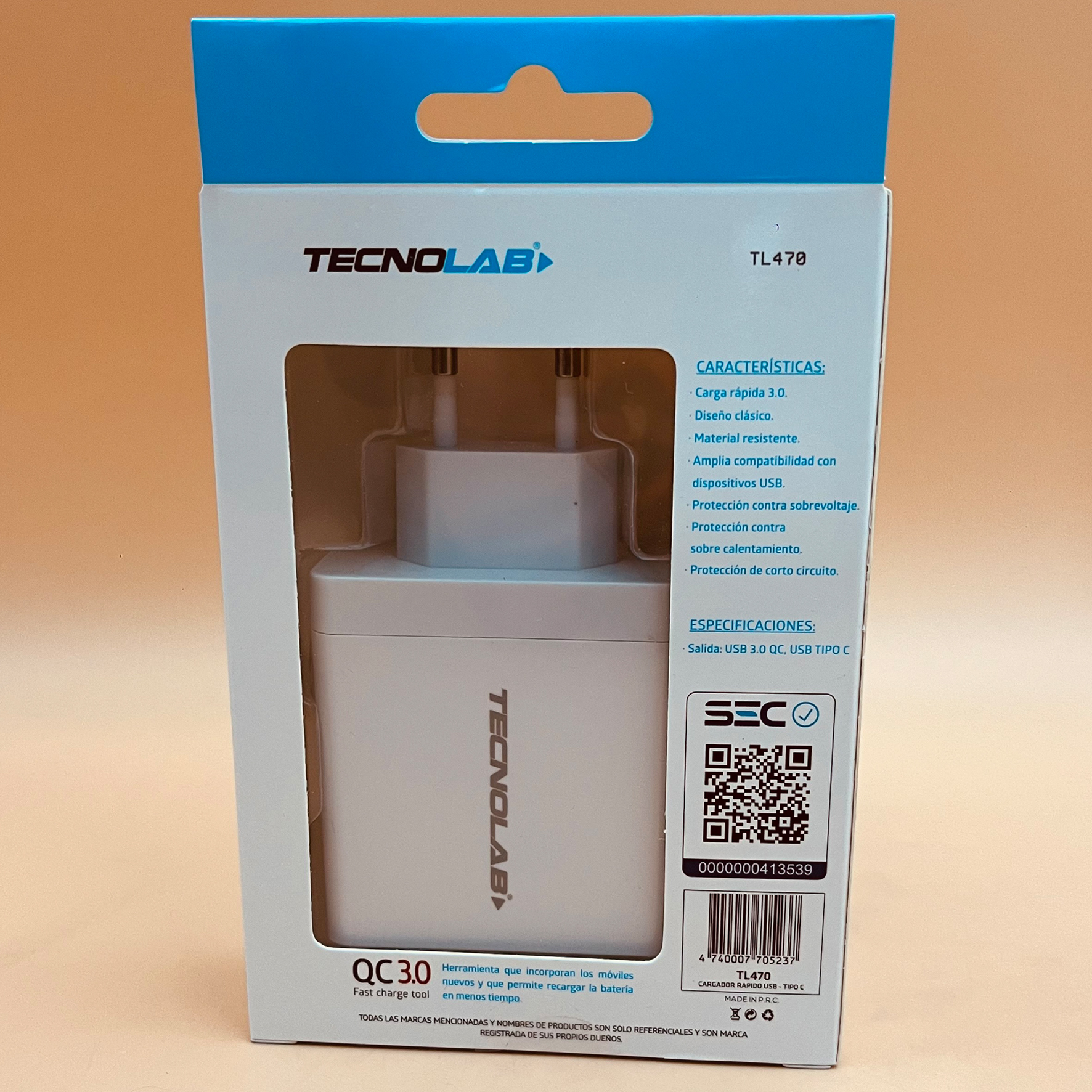 Cargador Tipo C 36W