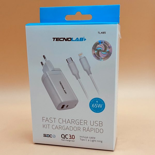 Cargador Tipo C a Lighting 65W