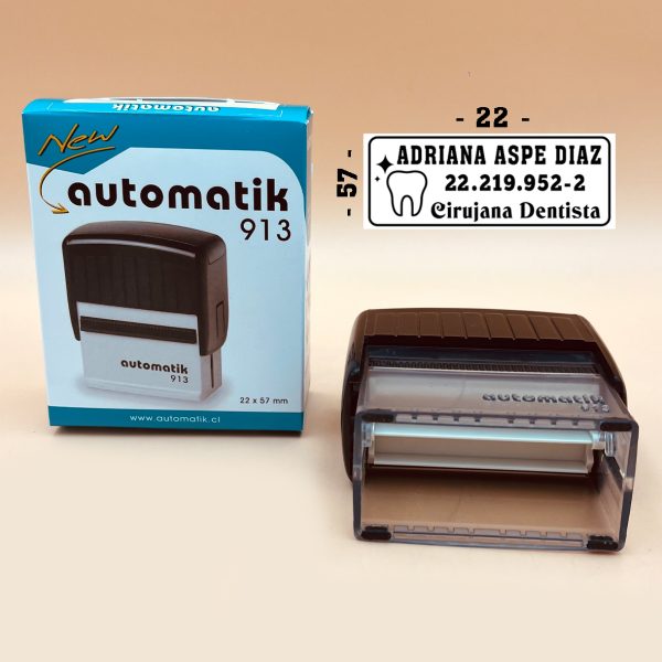 Timbre automático 22x55mm (913) - Imagen 3