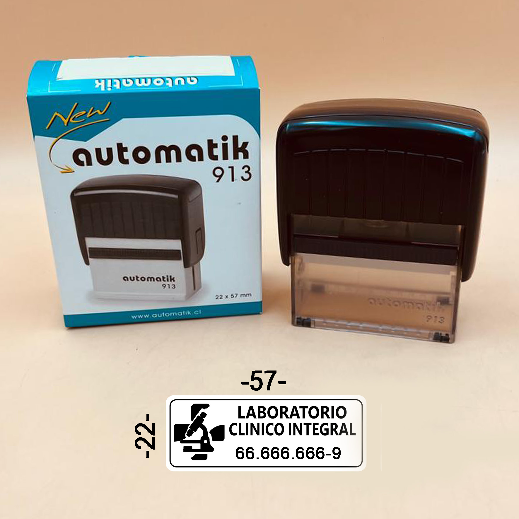 Timbre automático 22x55mm (913)