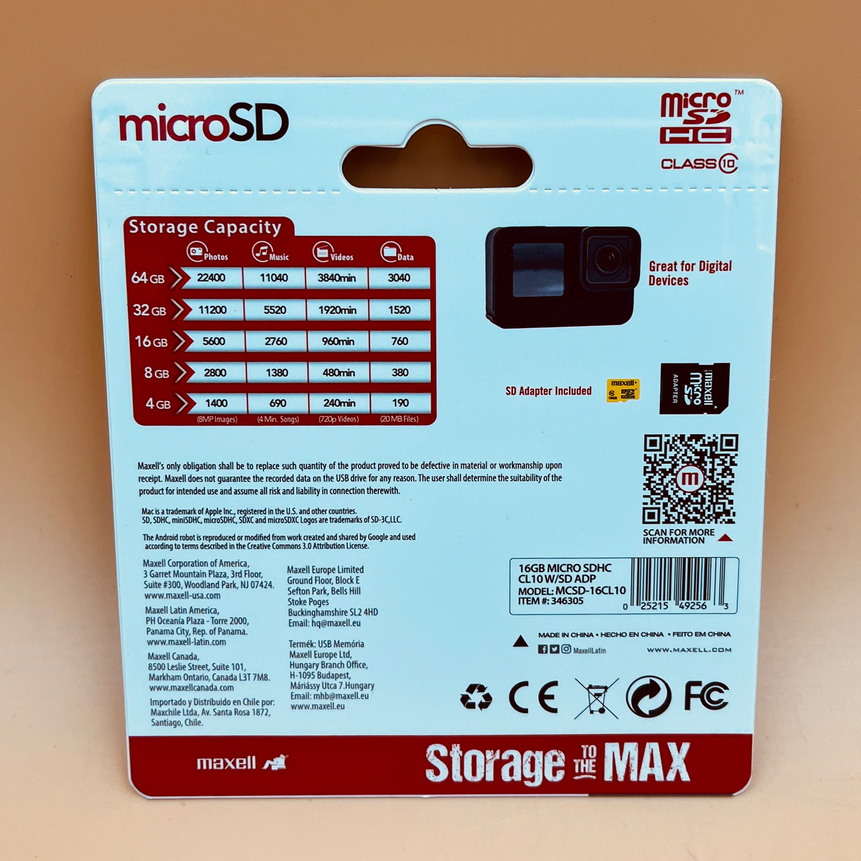 Micro SD 16GB Maxell