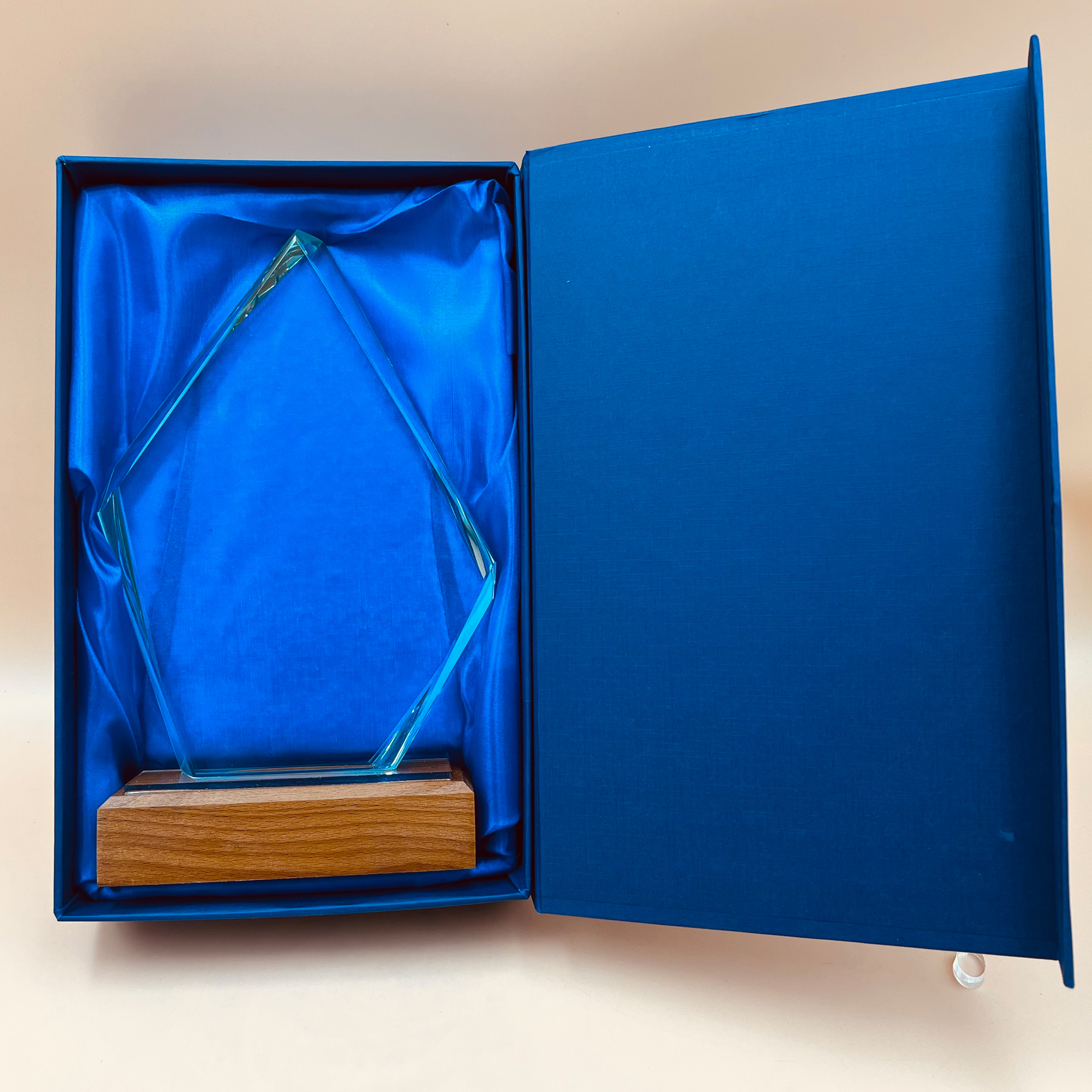 Galvano Cristal Madera GCM Rombo 13x23cm