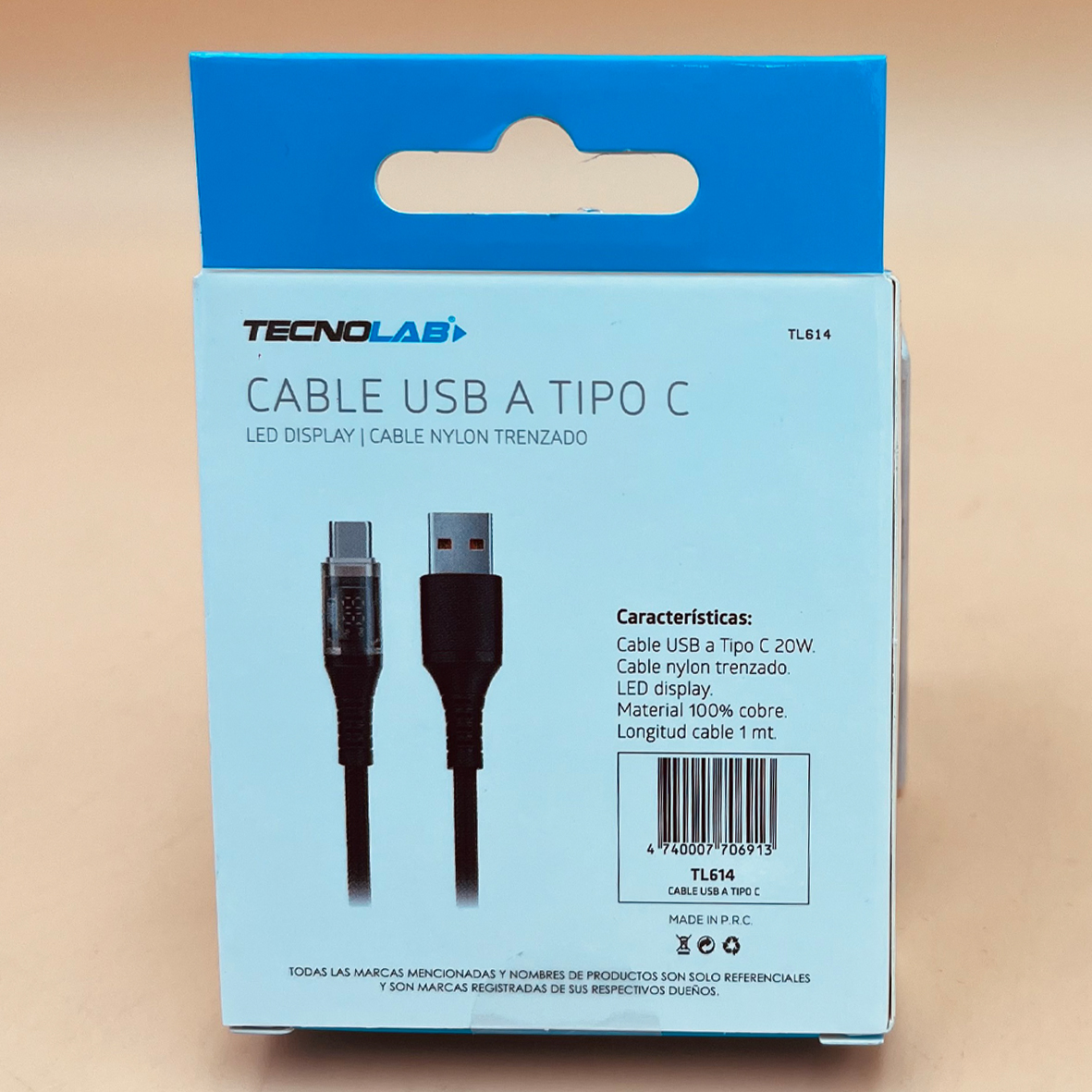 Cable Tipo C Carga Rápida