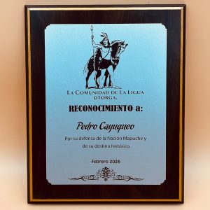 Retablo MDF Enchapado 20x25cm con Placa