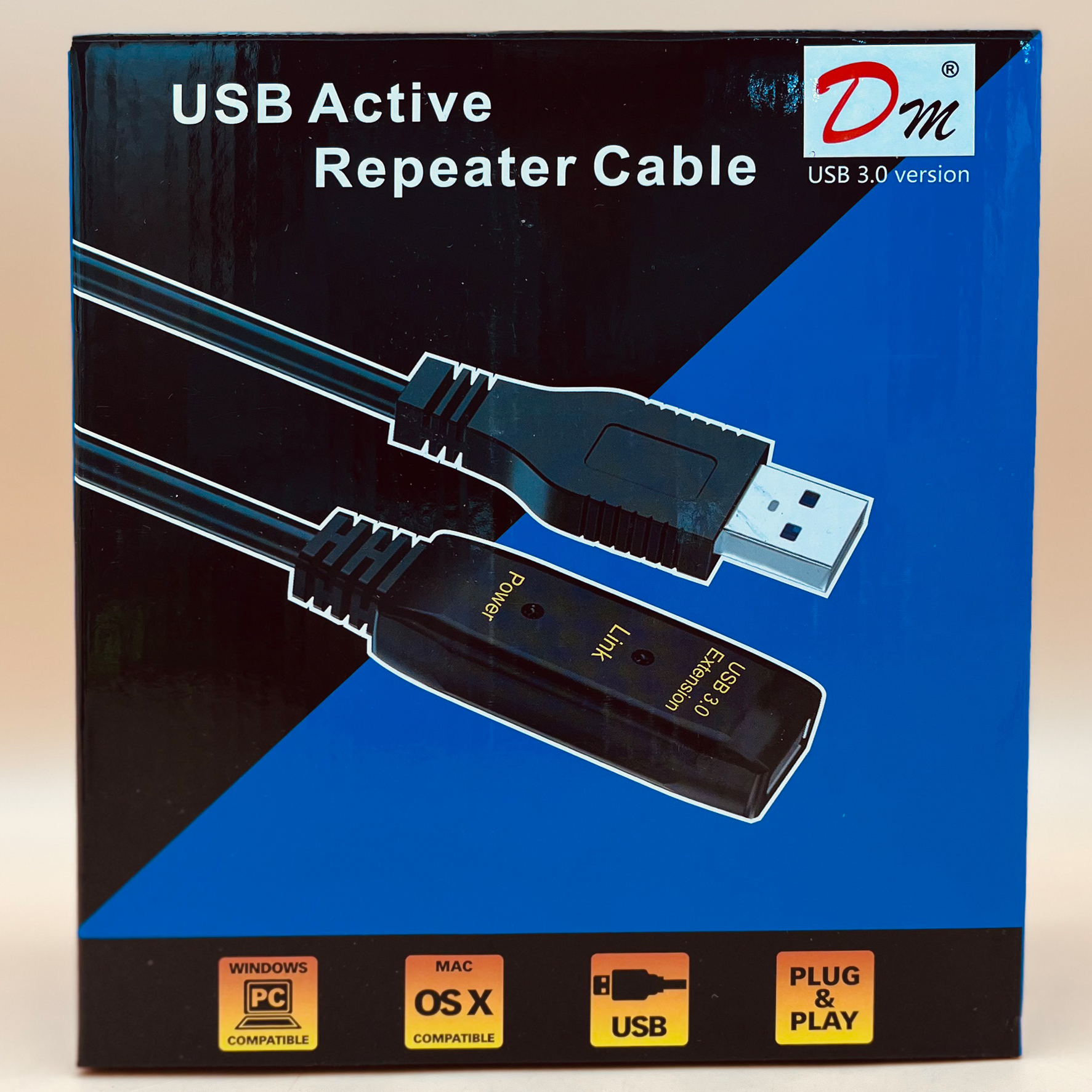 Cable USB Macho-Hembra 15.0mts Activo