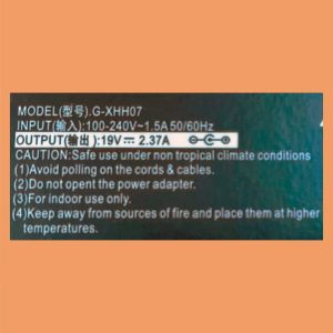 Cargador NTB ASUS 19V – 2.37A (4.0-1.35mm)