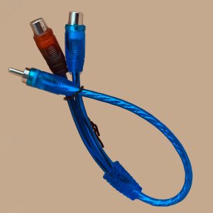 Adaptador RCA-Macho a 2RCA-Hembra