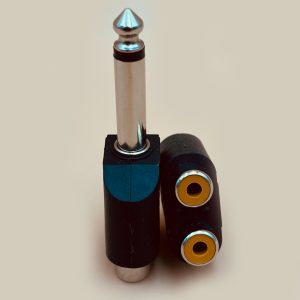 Adaptador JACK 6.3 a 2RCA