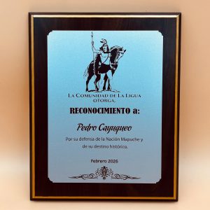 Retablo MDF Enchapado 15x20cm con Placa