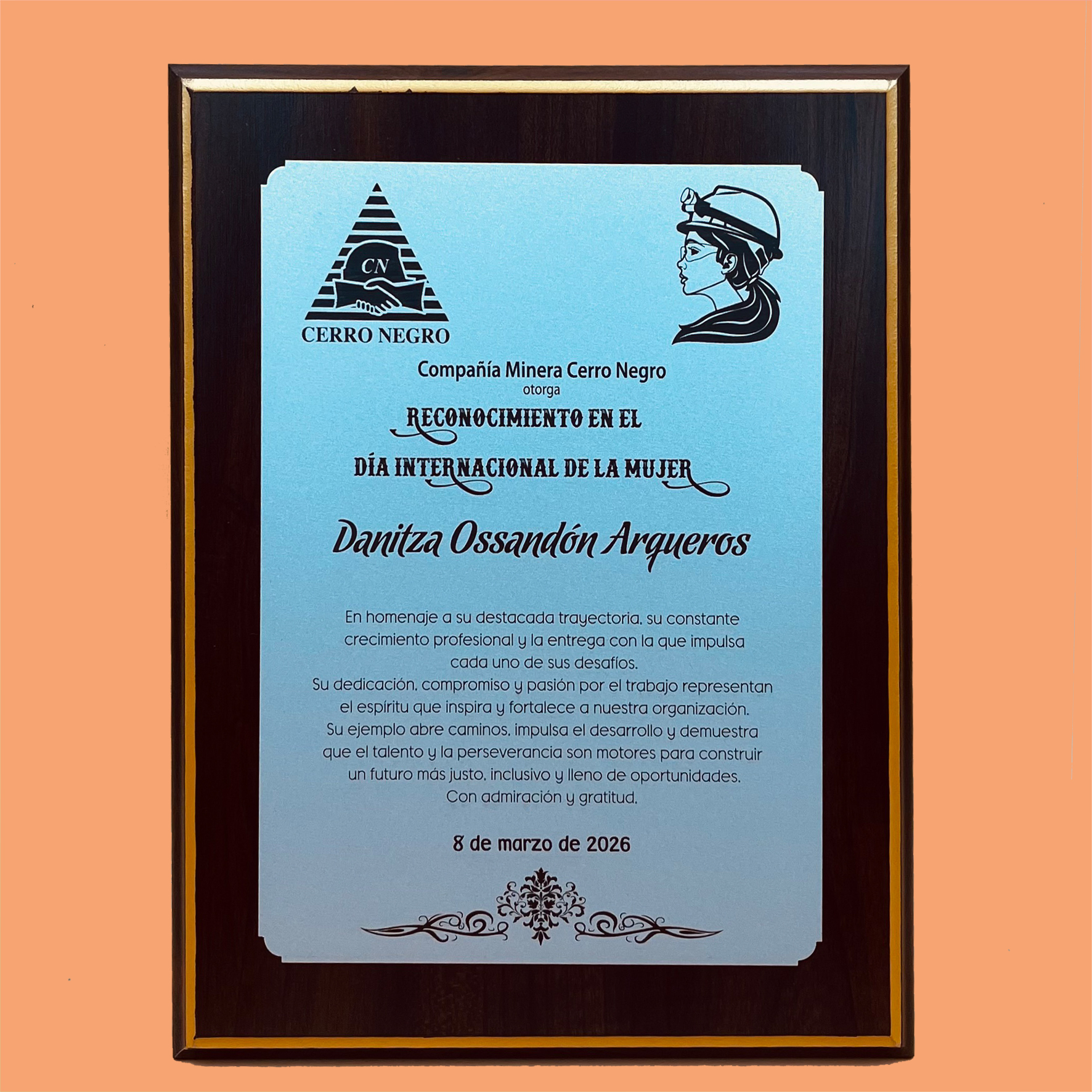 Retablo MDF Enchapado 23x30cm con Placa - Imagen 5